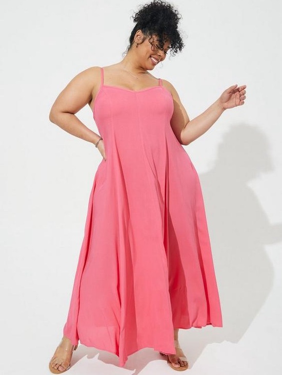 torrid Dresses & Skirts - Torrid Maxi Challis Trapeze Dress Size 3X